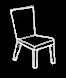 Fully-upholstered dining chair